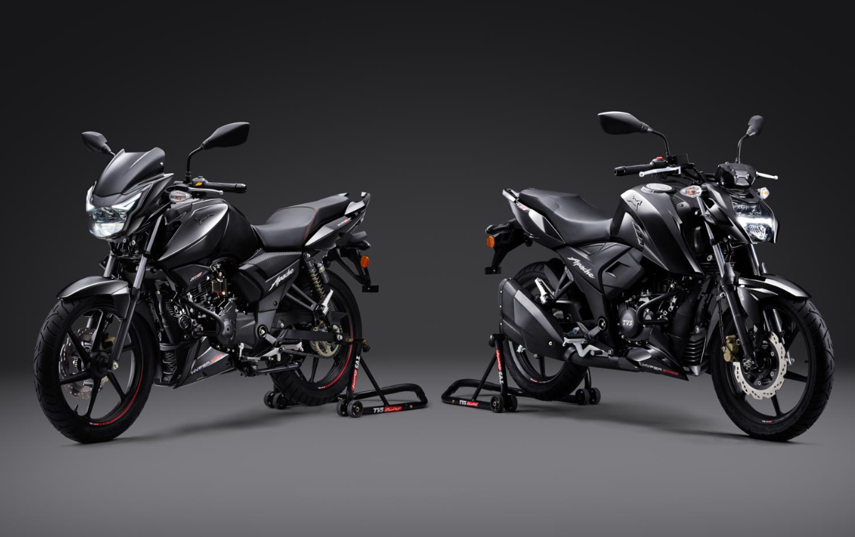 TVS Apache RTR 160 & RTR 160 4V Black Editions 